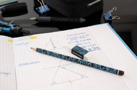 CREION GRAFIT HB FARA GUMA NEGRU-NEON EBERHARD FABER [3]