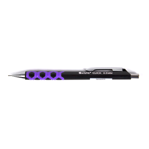 Creion mecanic 0.7mm, accesorii metalice, rubber grip si radiera incorporata Willgo Click [1]