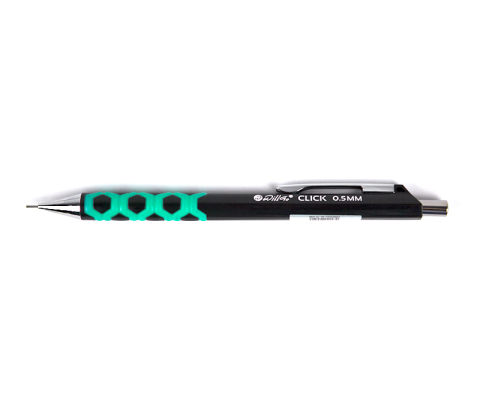 Produse si rechizite scolare - Creion mecanic 0.5mm, accesorii metalice, rubber grip si radiera incorporata Willgo Click