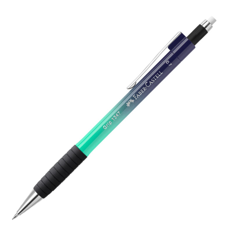 Creioane mecanice si rezerve - CREION MECANIC 0.7 MM ALBASTRU-TURCOAZ GRIP 1347 FLOW FABER-CASTELL