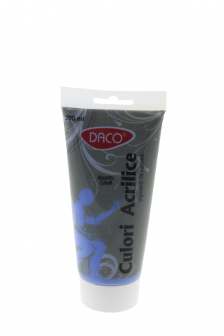 Accesorii pictura - CULORI ACRIL 200ML DACO ALBASTRU COBALT CU3200ACO