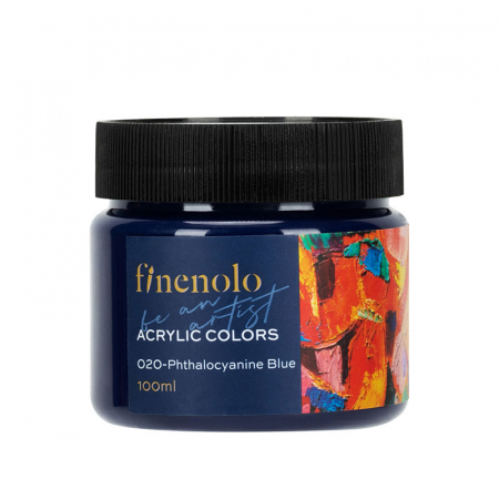 Acuarele, guase, tempera si pensule - CULORI ACRILICE 100ML ALBASTRU PHTALO FINENOLO DELI