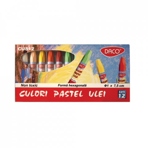 Produse si rechizite scolare - CULORI PASTEL ULEI DACO CU812