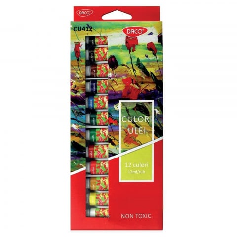 Produse si rechizite scolare - CULORI ULEI 12C DACO CU412