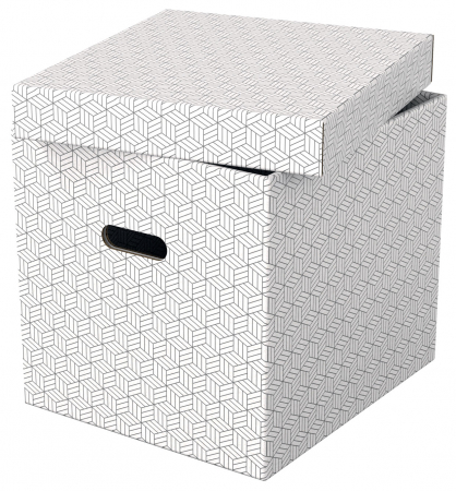 CUTIE DEPOZITARE CU CAPAC 36 x 32 x 31CM ALBA RECICLAT FSC 3/SET ESSELTE [3]