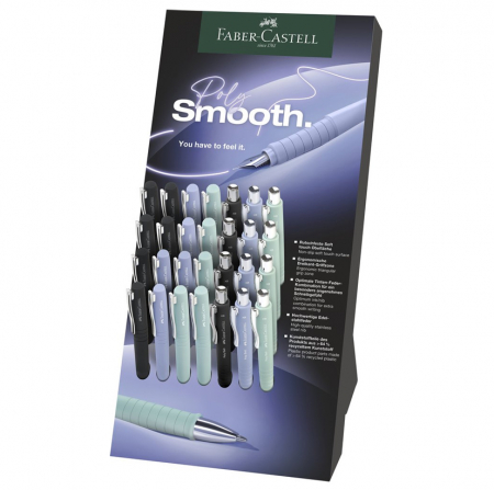 Produse si rechizite scolare - DISPLAY 16 STILOURI + 12 PIXURI POLY FABER-CASTELL