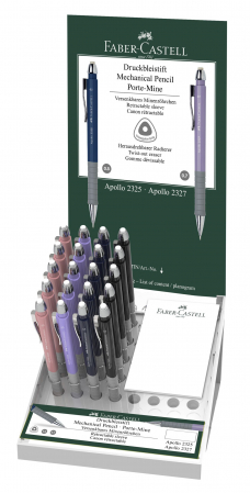 Produse si rechizite scolare - DISPLAY 20 BUC CREION MECANIC 0.5MM APOLLO FABER-CASTELL
