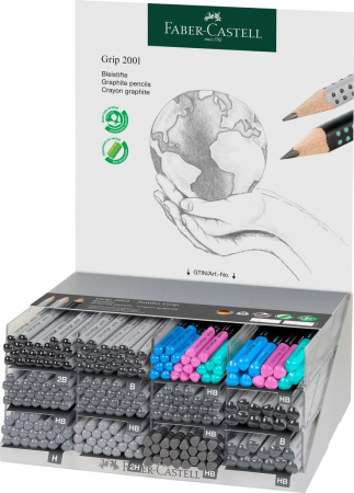 Produse si rechizite scolare - DISPLAY 252 BUC CREION GRAFIT GRIP 2001 FABER-CASTELL