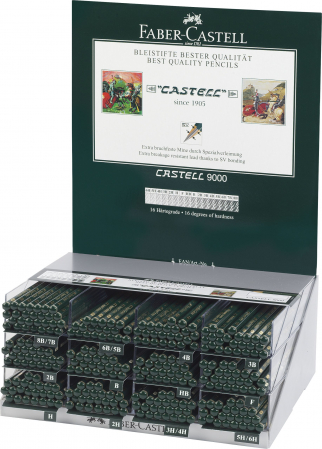 Produse si rechizite scolare - DISPLAY 288 BUC CREION GRAFIT CASTELL 9000 FABER-CASTELL
