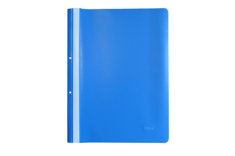 Organizare si arhivare - Dosar plastic PP cu sina, cu gauri, grosime 120/180 microni, 10 buc/set, Optima 