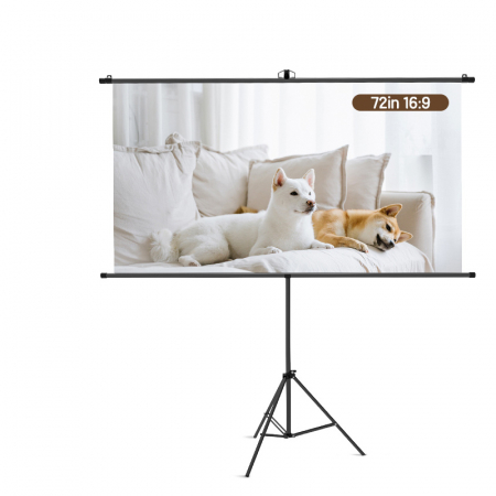 Comunicare si prezentare - ECRAN PROIECTIE 160 x 92 CM MANUAL PE TREPIED DELI