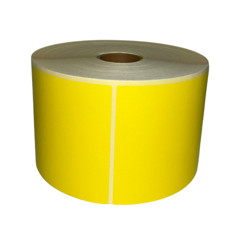 Hartie si articole din hartie - Etichete termice autoadezive, 100 x 150mm, 1000 etichete/rola, Optima - galben pastel
