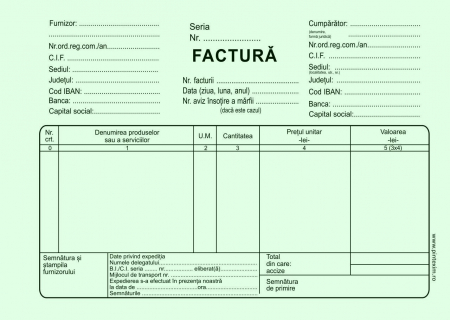 Facturier autocopiativ fara TVA, A5 , 3 ex.(3 x 50 seturi) [2]