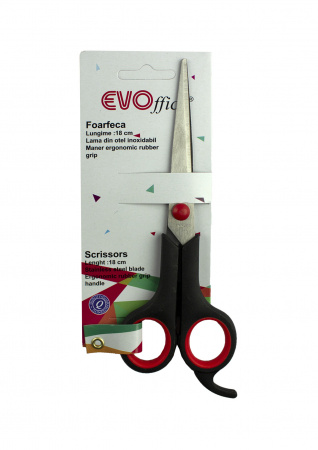 Foarfeci - Foarfeca 18 cm, lama din otel, cu maner rubber grip 