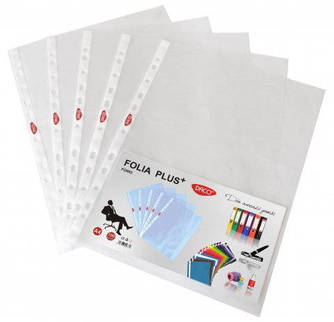 Folii de protectie - FOLIE A4 DACO PLUS SET 100 FO002