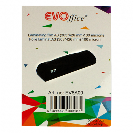 Comunicare si prezentare - Folie laminat A3 (303*426 mm) 100 microni 100 coli/top 