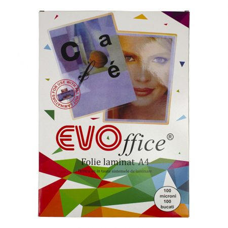 Comunicare si prezentare - Folie laminat A4 (216*303 mm) 100 microni 100 coli/top 