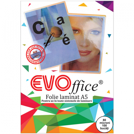 Comunicare si prezentare - Folie laminat A5 (154*216 mm) 80 microni 100 coli/top 