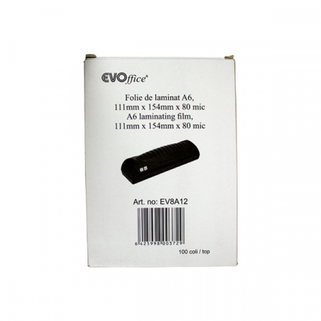 Comunicare si prezentare - Folie laminat A6 (111*154 mm) 80 microni 100 coli/top  