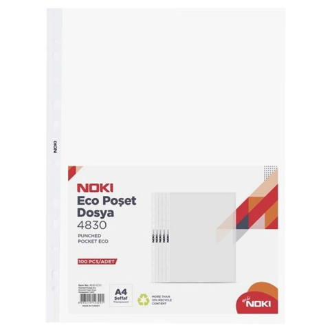 Organizare si arhivare - FOLIE PROTECTIE A4 100/SET NOKI