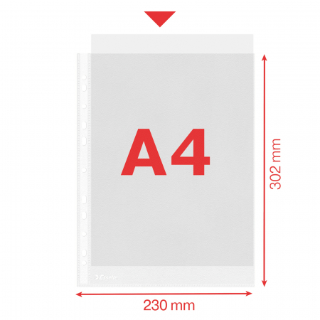 FOLIE PROTECTIE A4 43 MICRONI 100/SET ESSELTE [2]