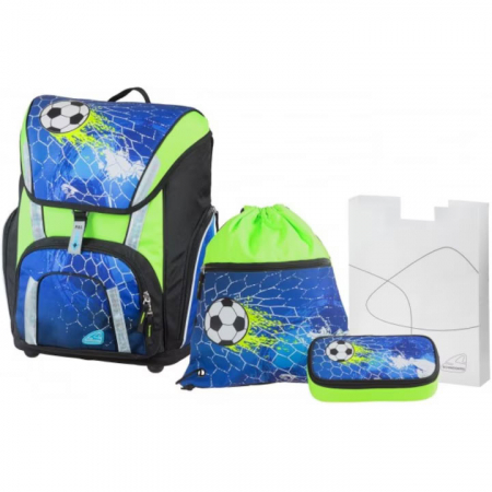 GHIOZDAN FOTBAL 2 ALBASTRU + PENAR, ETUI, SAC SPORT SCHNEIDERS [1]