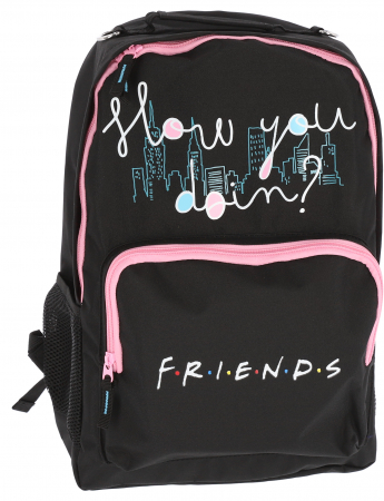 Produse si rechizite scolare - GHIOZDAN GIMNAZIU FRIENDS NEGRU 2 FERMOARE PIGNA