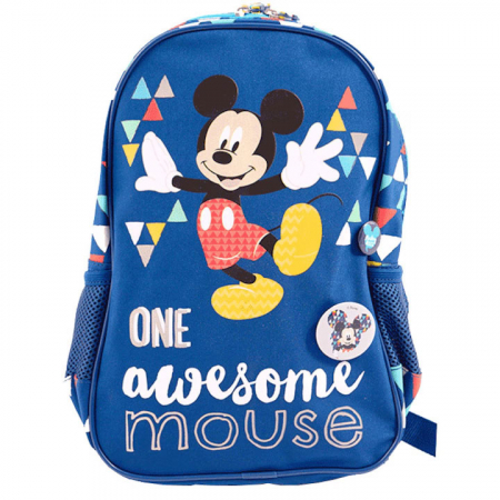 Produse si rechizite scolare - GHIOZDAN GRADINITA MICKEY ALBASTRU TRIUNGHIURI PIGNA