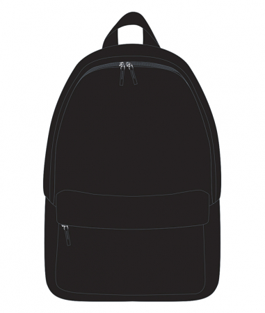 Ghiozdane - GHIOZDAN SIMPLU 42X30X14CM NEGRU PIGNA