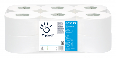 Produse curatenie - HARTIE IGIENICA MINI JUMBO ALBA PREMIUM 2STR 140M 12/SET PAPERNET