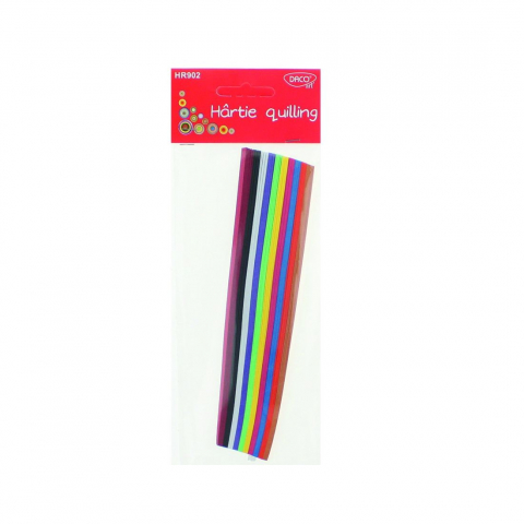 Produse si rechizite scolare - HARTIE QUILLING 18X0.5CM  300/SET DACO HR902