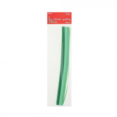 Produse si rechizite scolare - HARTIE QUILLING 30X0.5CM 200/SET PADURE DACO HR907