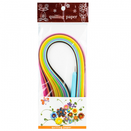 Produse si rechizite scolare - Hartie Quilling cu ac, 5 mm x 39 m