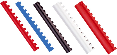 Notes adeziv si index adeziv - Inele plastic 6 mm, max 25 coli,100buc/cut, Optima - negru