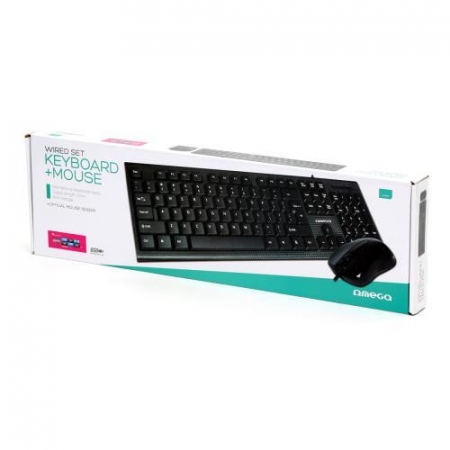 Kit: tastatura multimedia & mouse optic, culoare negru Omega [1]
