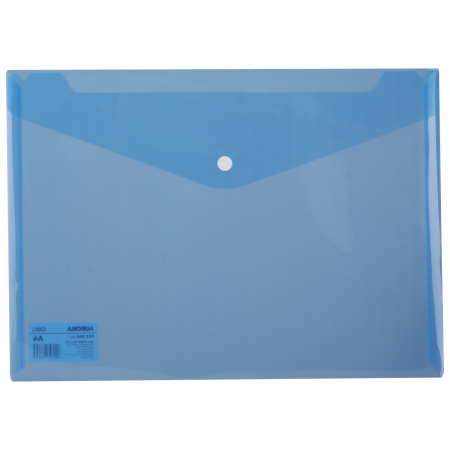 Mape - MAPA PLASTIC CU BUTON A4 ALBASTRA DELI