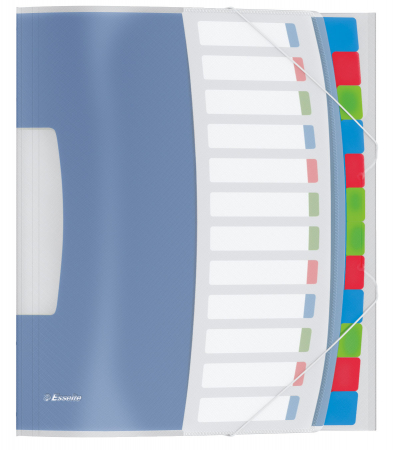 Organizare si arhivare - MAPA PLASTIC CU ELASTIC 12 COMPARTIMENTE VIVIDA ESSELTE