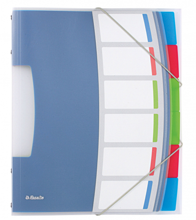 Organizare si arhivare - MAPA PLASTIC CU ELASTIC 6 COMPARTIMENTE VIVIDA ESSELTE