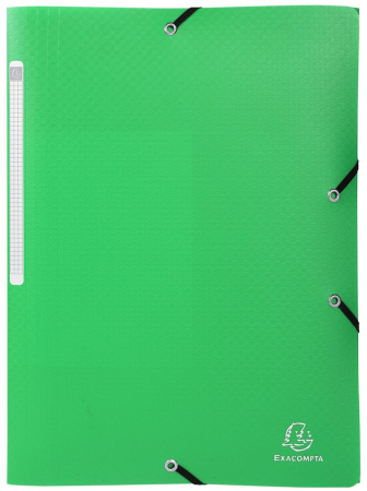 Mape - MAPA PLASTIC CU ELASTIC SI ETICH COTOR A4 VERDE EXACOMPTA