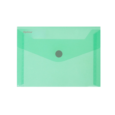 Organizare si arhivare - Mapa PP protectie documente A7 landscape, inchidere cu capsa, 10/set, Optima 