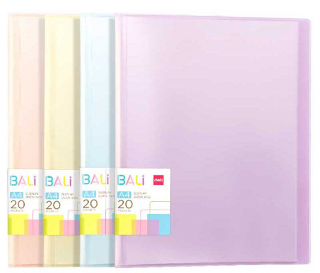 Mape - MAPA PREZENTARE 20 FOLII COP. RIGIDE CULORI PASTEL BALI DELI