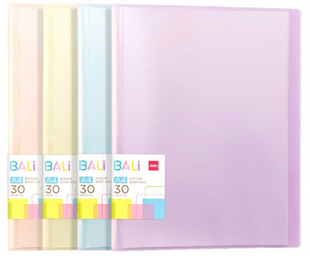 Mape - MAPA PREZENTARE 30 FOLII COP. RIGIDE CULORI PASTEL BALI DELI