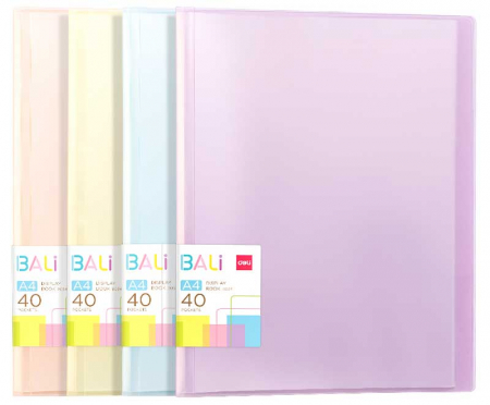 Organizare si arhivare - MAPA PREZENTARE 40 FOLII COP. RIGIDE CULORI PASTEL BALI DELI