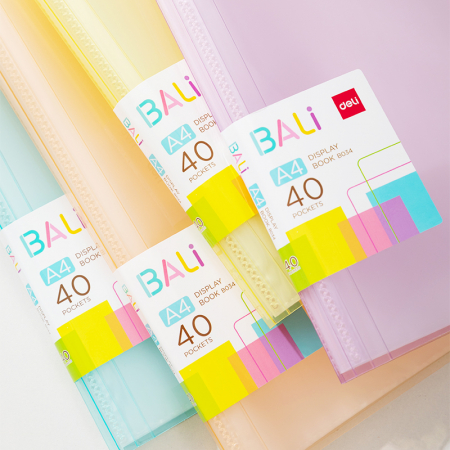 MAPA PREZENTARE 40 FOLII COP. RIGIDE CULORI PASTEL BALI DELI [4]