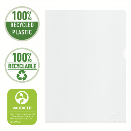 MAPA PROTECTIE A4 100 MICRONI 100/SET RECICLATA ESSELTE [3]