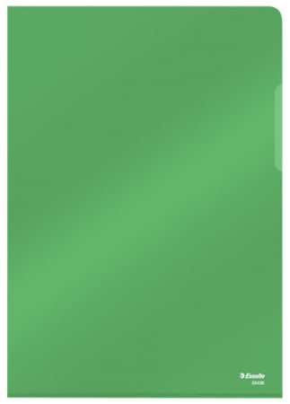 Organizare si arhivare - MAPA PROTECTIE A4 CRISTAL TIP L VERDE 25/SET 150 MICRONI ESSELTE