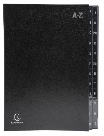 Organizare si arhivare - MAPA SEMNATURI A-Z NEAGRA EXACOMPTA