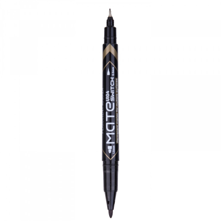 Markere permanente - MARKER CD 2 CAPETE 0.5/1MM NEGRU DELI