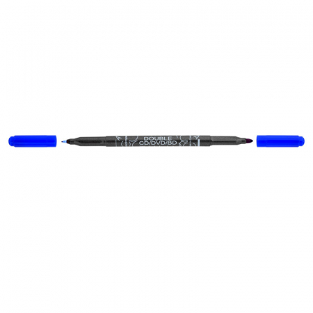 Markere permanente - MARKER CD 2 CAPETE ALBASTRU 0.6/2.5MM 3616 CENTROPEN