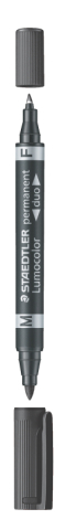 Accesorii - MARKER PERM 2 CAPETE F/M 06mm/1.5mm NEGRU